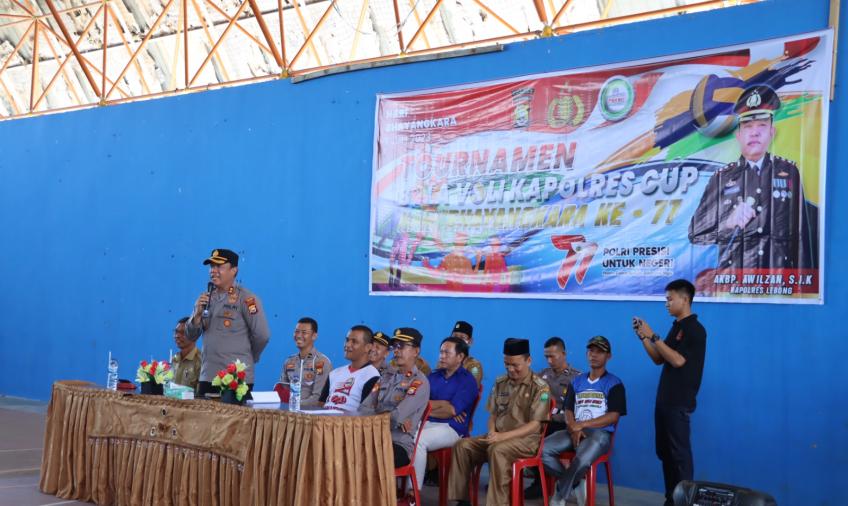 Kapolres Lebong Buka Turnamen Bola Voli Kapolres Cup Antar Kecamatan 