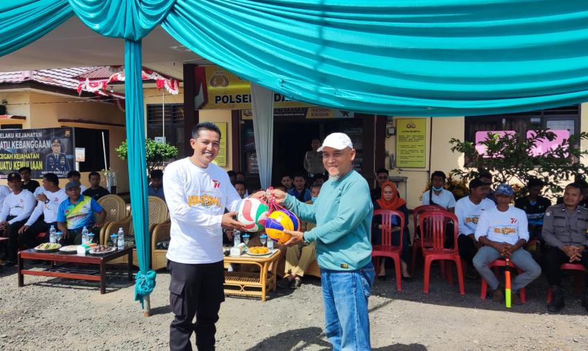 Polsek Padang Jaya Laksanakan Turnamet Bola Voli dan Mancing Mania Dalam Rangka Hari Bhayangkara Ke 77