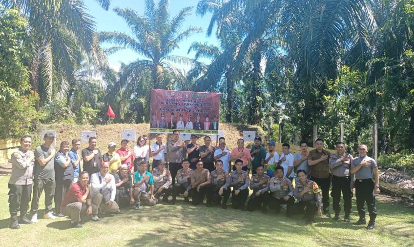 Sambut Hari Bhayangkara, Polres MM Lomba Menembak Antar Forkopimda dan Wartawan