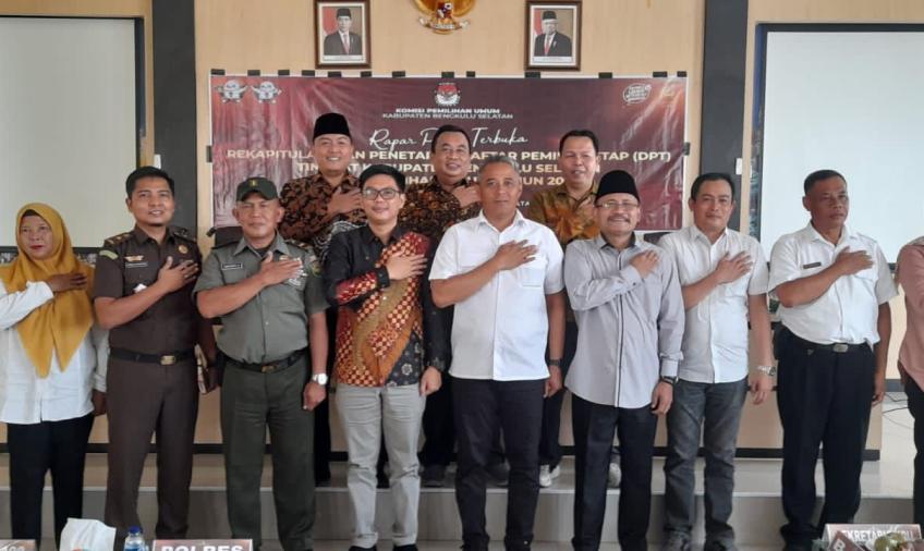 Polres BS Hadiri Rapat Pleno Terbuka Rekapitulasi dan Penetapan DPT Kabupaten BS 