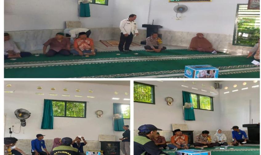 Bhabinkamtibmas Polsek Teluk Segara Monitoring Pemilihan Ketua RT 