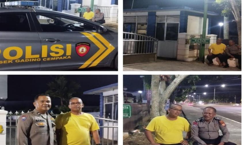 Patroli Dialogis, Polsek Gading Cempaka Sambangi Security Kantor BPJS