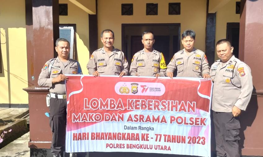Ikuti Lomba Kebersihan, Polsek Lais Dikunjungi Oleh Tim Penilai