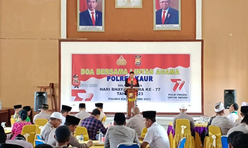 Polres Kaur Gelar Doa Bersama Lintas Agama 