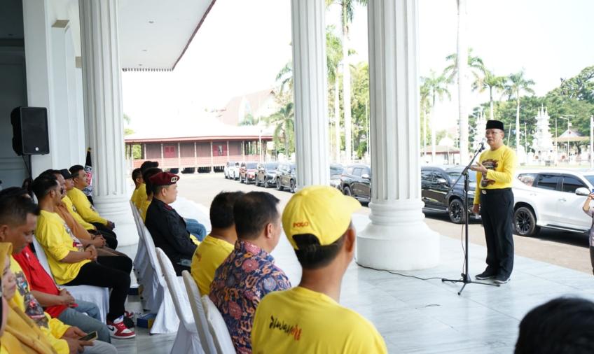 Lepas Chapter Marlborough Bengkulu menuju Palembang, Gubernur Rohidin Ingatkan 3 K