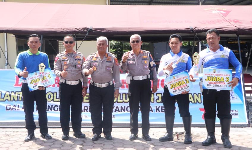 Satlantas Polres Kepahiang Raih Juara Kedua dan Ketiga Lomba Safety Riding Tingkat Polda Bengkulu