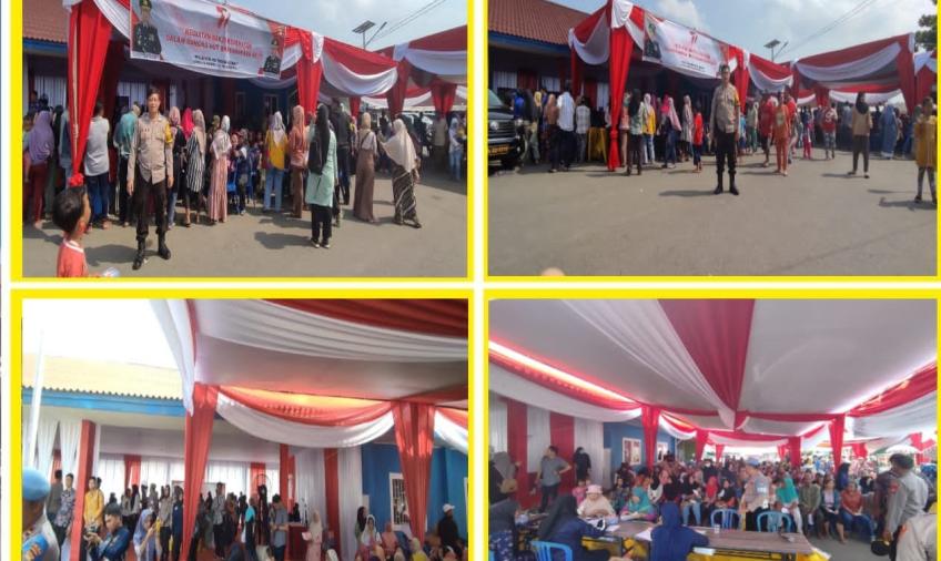 Polsek Kampung Melayu Lakukan Pengamanan Giat Bakti Kesehatan Polda Bengkulu 