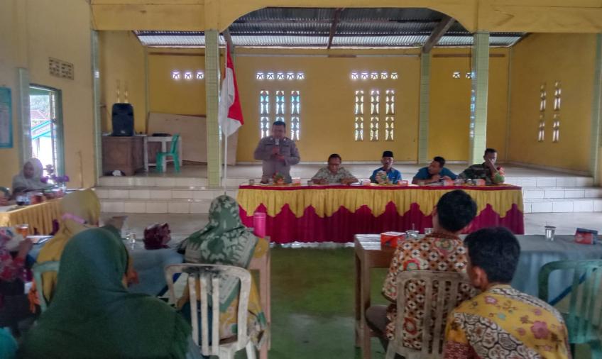 Polsek Giri Mulya Hadiri Musyawarah Rembuk Stunting dan Perubahan APBDes 2023