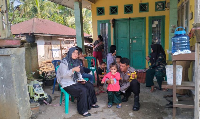 Dukung Percepatan Penurunan Stunting, Polsek Lais Sambangi Posyandu