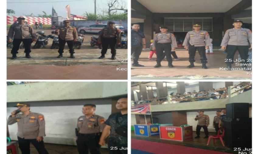 Polsek Ratu Agung Berikan Pengamanan Kegiatan Turnamen dan Festival Kejurda Karate Do Indonesia