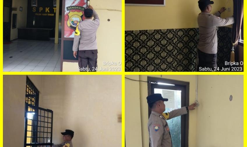 Jaga Kondusifitas, Polsek Jajaran Polres Kaur Lakukan Pengecekan Listrik