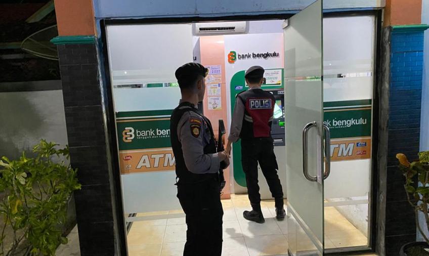 Cegah Berbagai Gangguan Kamtibmas, Sat Samapta Polres Kaur Patroli Objek Vital 