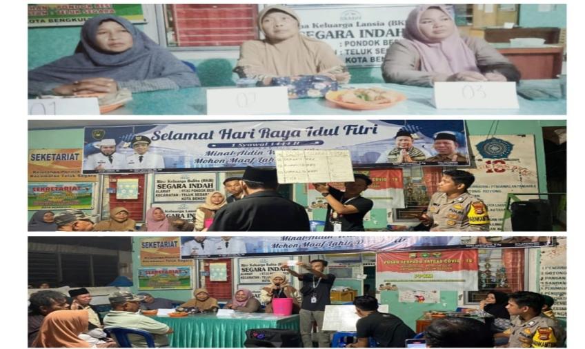 Bhabinkamtibmas Monitoring Pemilihan Ketua RT 05 Kelurahan Pondok Besi 