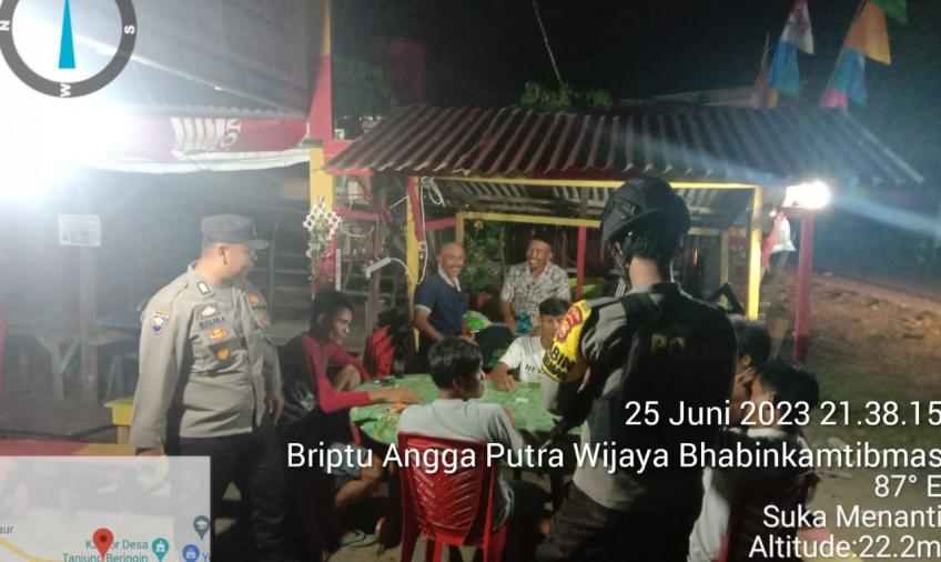 Polsek Maje Patroli Dialogis Sampaikan Imbauan Kamtibmas