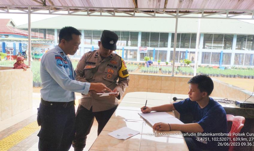 Sambang Tatap Muka Dengan Pegawai Lapas Kelas II A, Polsek Curup Sampaikan Imbauan Kamtibmas