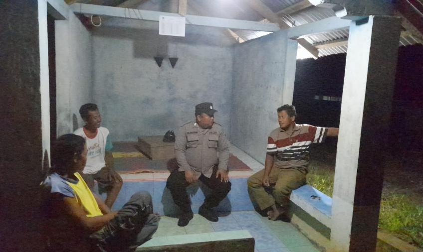 Polsek Giri Mulya Melakukan Patroli dan Sambang Poskamling