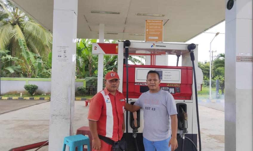 Cegah Penyalahgunaan BBM Subsidi, Polsek Lais Monitoring SPBU