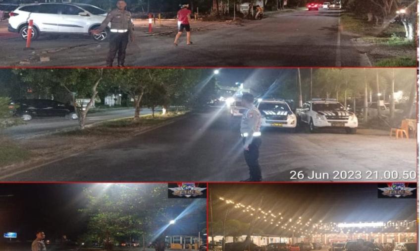 Sat Lantas Polresta Bengkulu Patroli Blue Light Antisipasi 3C dan Balap Liar