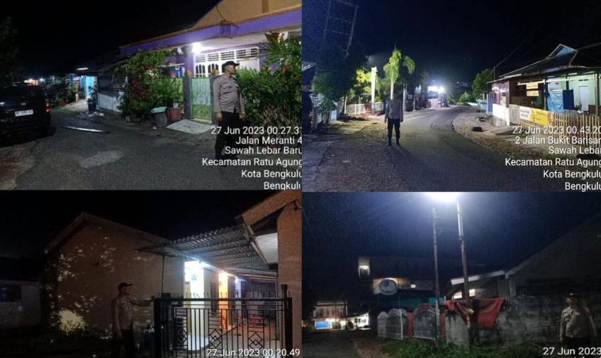 Patroli Rutin Cegah Gangguan Kamtibmas, Polsek Ratu Agung Sambangi Penghuni Kost
