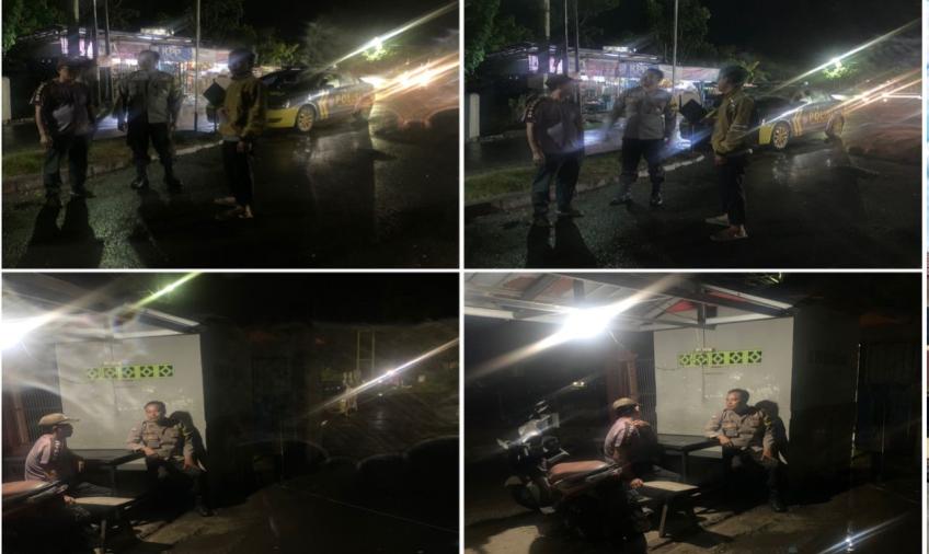 Cegah 3C dan Ciptakan Kamtibmas, Polsek Muara Bangkahulu Patroli Malam Hari 