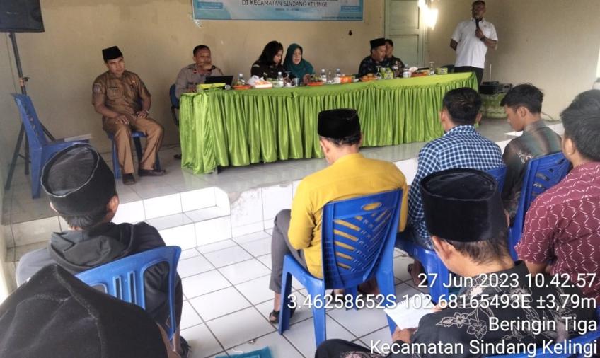 Kapolsek Sindang Kelingi Laksanakan Kegiatan Bimbingan Mental dan Spiritual Terhadap Pemuda 