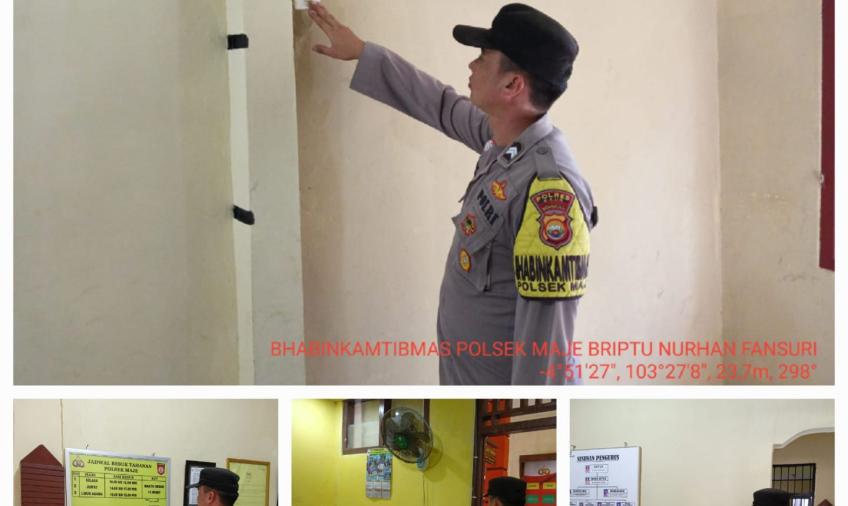 Jaga Keamanan, Polsek Jajaran Polres Kaur Cek Instalasi Listrik 