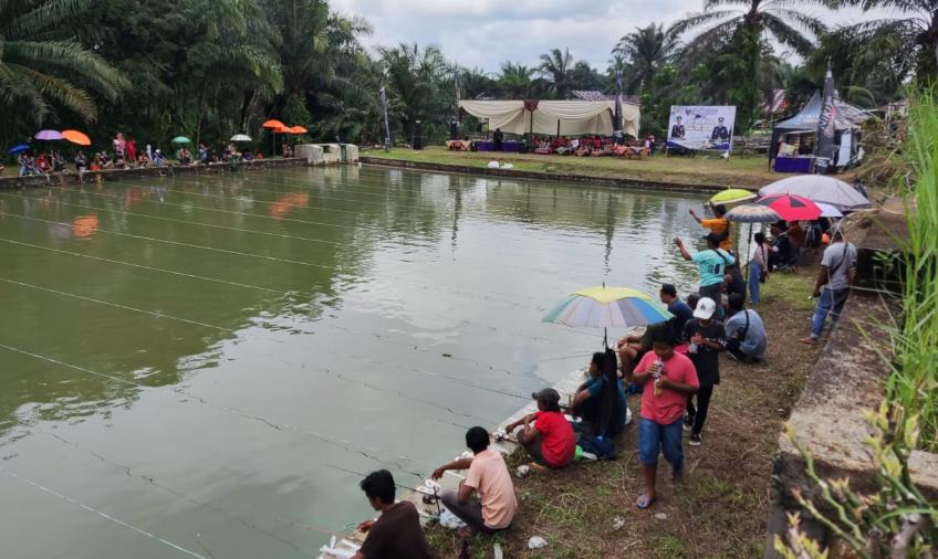 HUT Bhayangkara ke-77, Polsek Padang Jaya Gelar Lomba Mancing