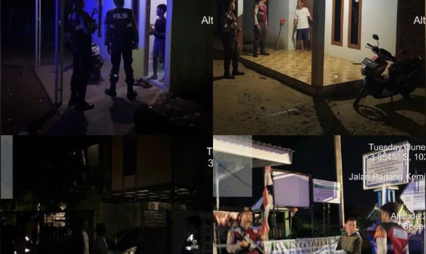 Patroli Mobiling, Sat Samapta Polresta Bengkulu Sambangi Warga Berikan Imbaun Kamtibmas 