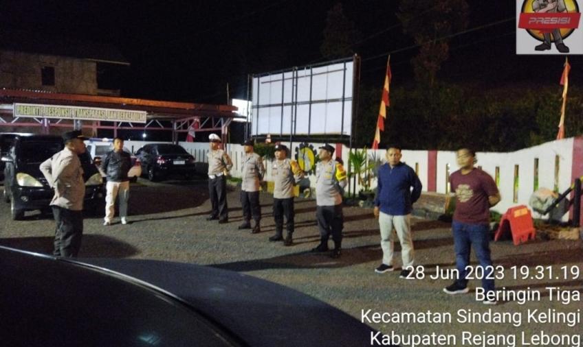 Kapolsek Sindang Kelingi Pimpin Apel Persiapan Pengamanan Malam Takbiran