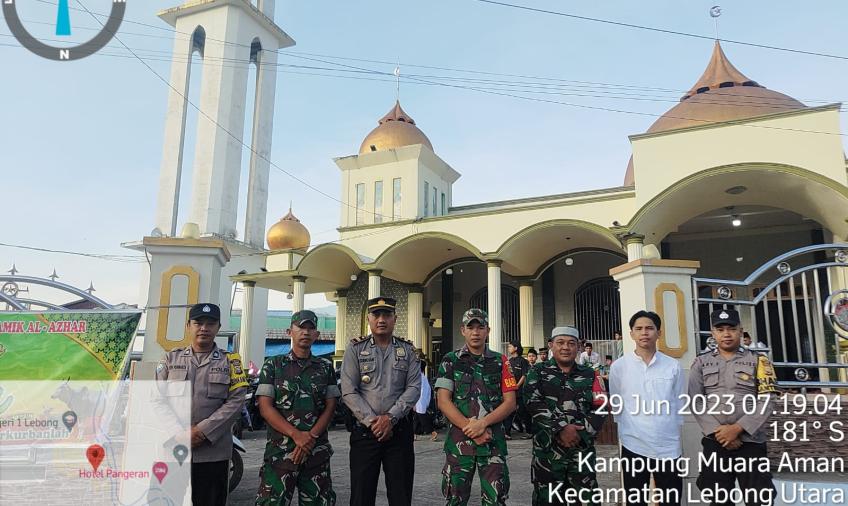 Kegiatan Pengamanan Salat Iduladha oleh Polres Lebong dan Polsek Jajaran