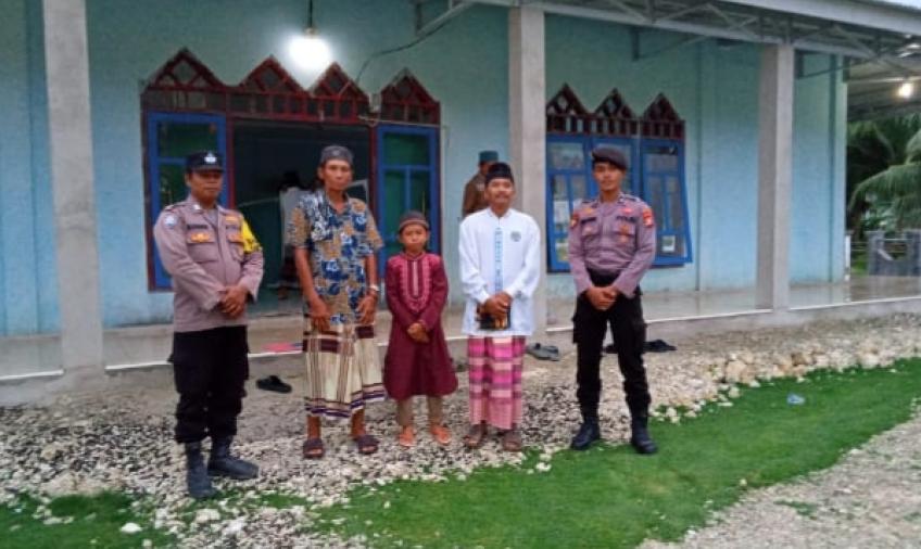 Polsek Enggano Terjunkan 12 Personel Dalam Rangka Pengamanan Salat Iduladha 1444 H
