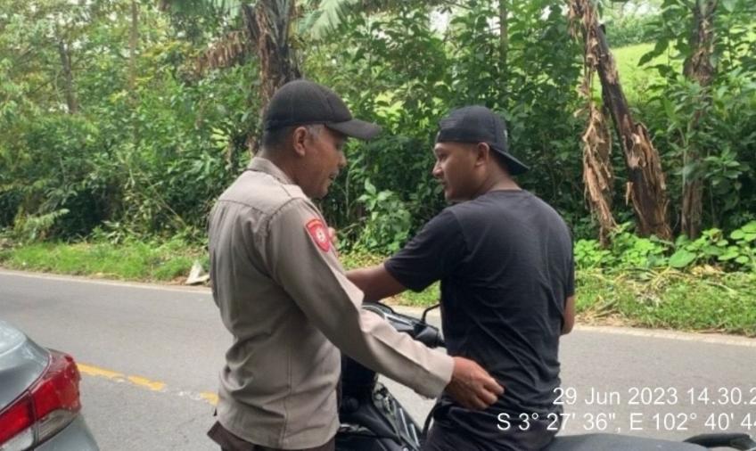 Jaga Keamanan, Polsek Sindang Kelingi Gelar Pemeriksaan Disertai Penyampaian Himbauan