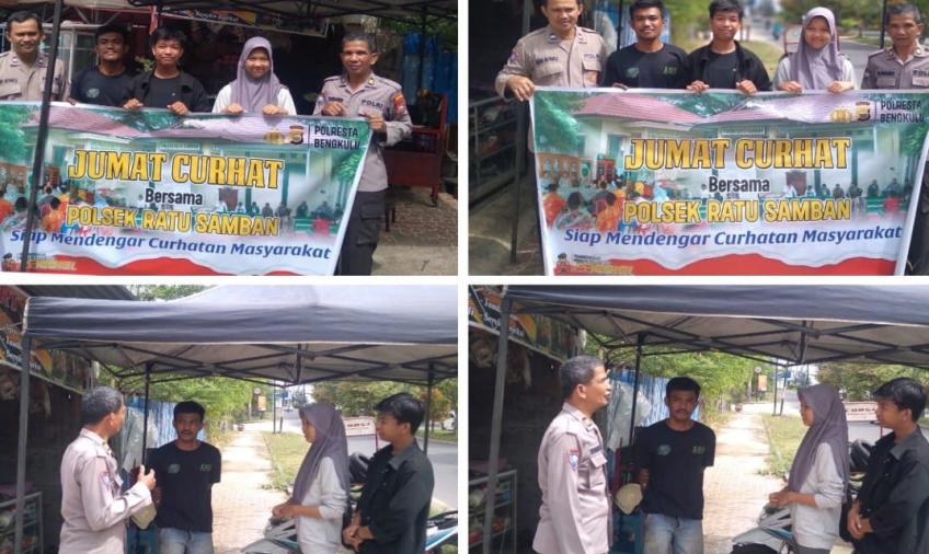 Polresta Ratu Samban, Gelar Jumat Curhat Bersama Pemilik Bengkel di Kelurahan Penurunan 