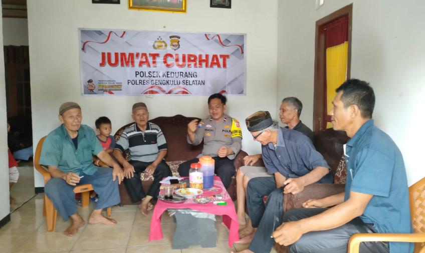 Jaring Aspirasi Masyarakat, Polres Bengkulu Selatan Gelar Jumat Curhat 