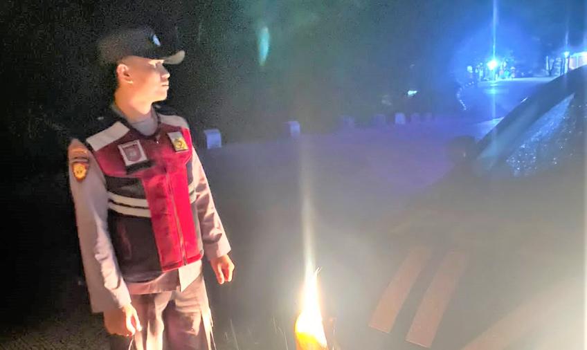 Polsek Batik Nau Patroli Malam Jaga Kondusifitas dan Cegah Kejadian 3C