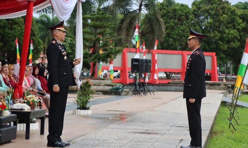 Peringati Hari Bhayangkara Ke-77 Tahun 2023 Polres Bengkulu Utara Melaksanakan Upacara dan Syukuran