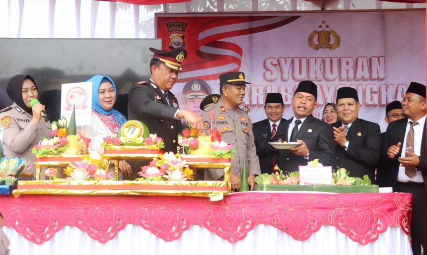 Polres Lebong Gelar Syukuran Hari Bhayangkara Ke-77