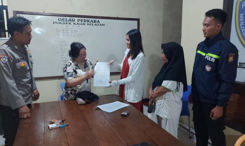 Polsek Kaur Selatan Mediasi Terkait Kesalahpahaman Warga