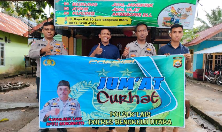 Jumat Curhat, Polsek Lais Tampung Curhatan Warga