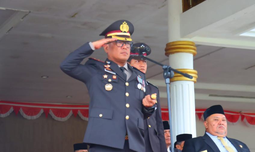 Kapolres Bengkulu Selatan Pimpin Upacara HUT ke-77 Bhayangkara