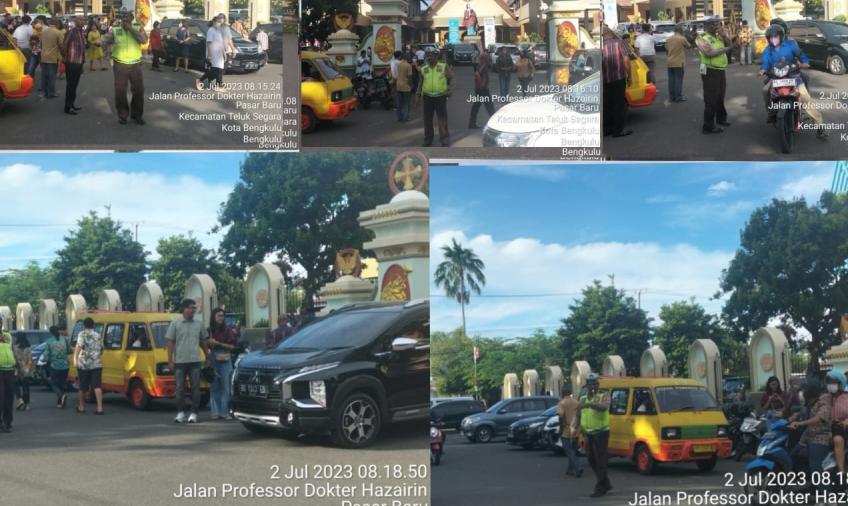 Sat Lantas Polresta Bengkulu Gelar Pengaturan Lalin Ibdah Misa di Gereja St Yohanes 