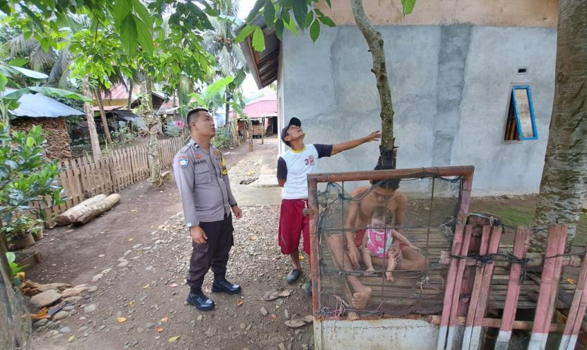 Bhabinkamtibmas Desa Lubuk Sirih Ilir Kecamatan Manna Sambang DDS Imbau Kamtibmas Kepada Warga