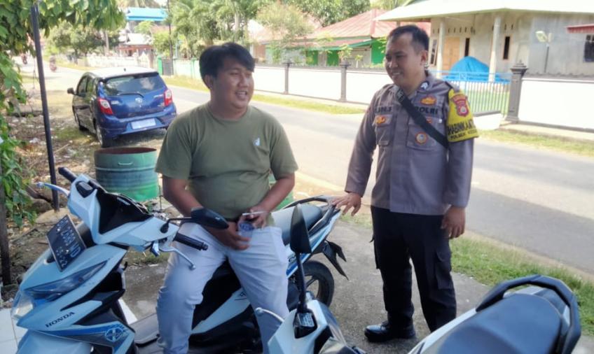 Bhabinkamtibmas Desa Nanti Agung Sambang DDS Imbau Kamtibmas Kepada Warga Binaannya