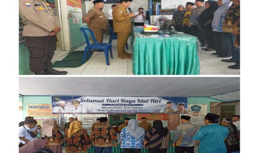 Bhabinkamtibmas Polsek Teluk Segara, Hadiri Pelantikan Ketua LPM, RW,dan RT Kelurahan Pondok Besi