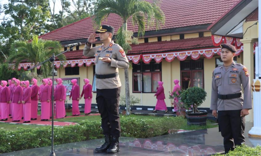 Polres Seluma Upacara Kenaikan Pangkat Personel Periode 1 Juli 2023