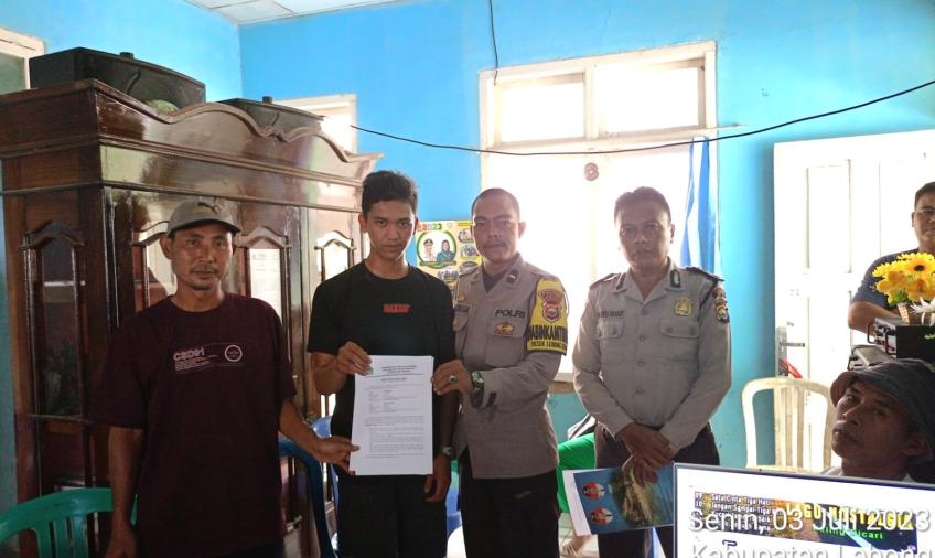 Bhabinkamtibmas Polsek Lebong Utara Mediasi Kasus Pencurian Tabung Gas 3 Kg