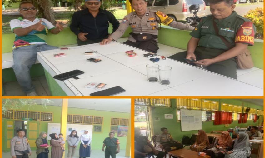 Bhabinkamtibmas Polsek Gading Cempaka, Pantau Kegiatan PPDB Jalur Zonasi di SMAN 7