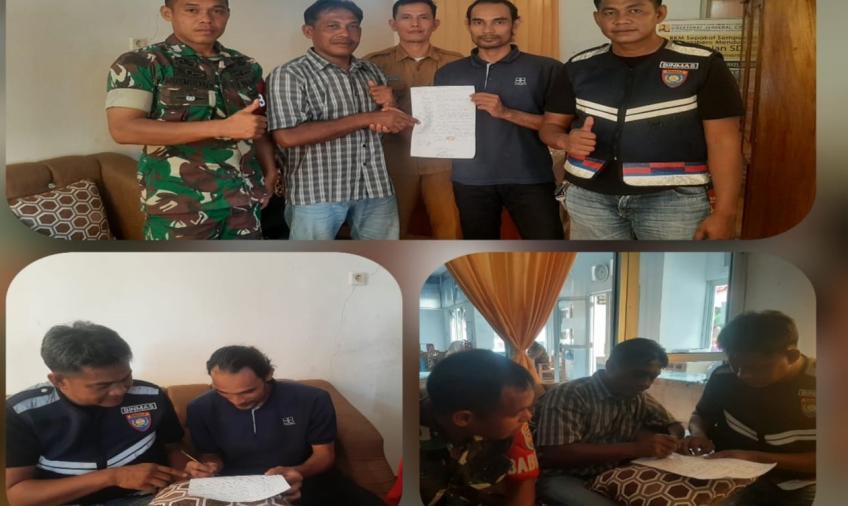 Salah Paham, Bhabinkamtibmas Polsek Teluk Segara Gelar Problem Solving Warga Binaannya