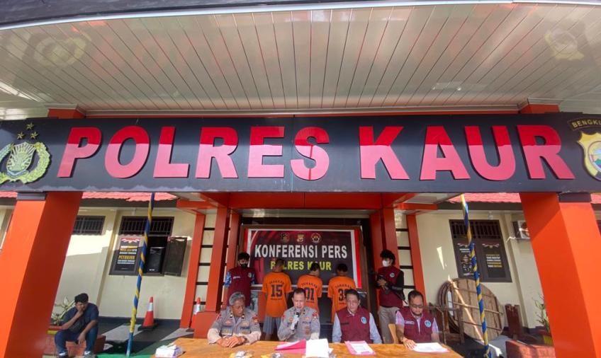 Ops Antik Nala, Polres Kaur Tangkap 3 Tersangka Kasus Narkoba
