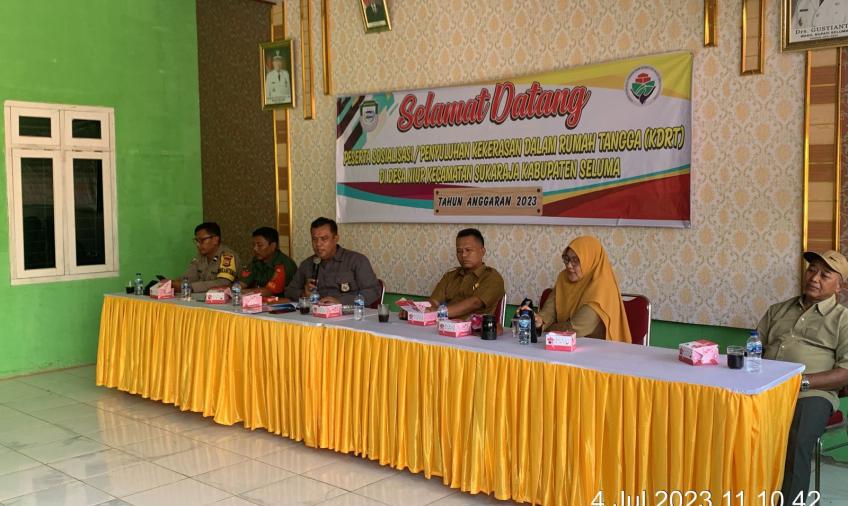 Kanit Reskrim Polres Seluma Berikan Penyuluhan Terkait KDRT kepada Warga Desa Niur